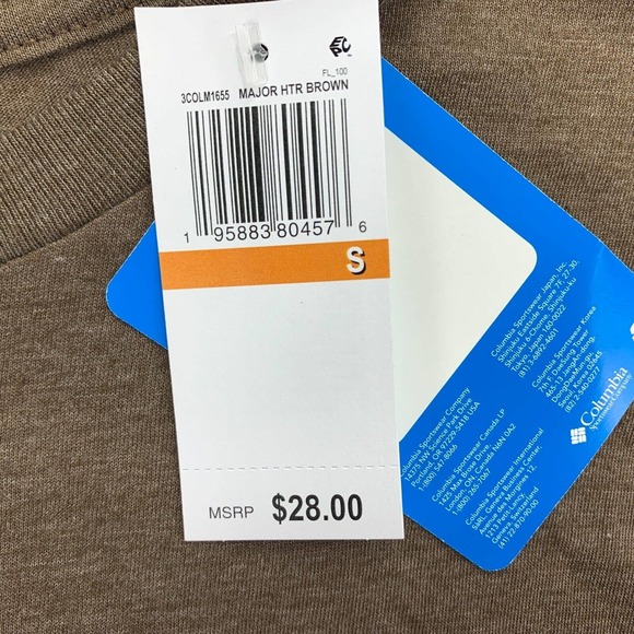 Columbia Mens Julien Bear Graphic Crewneck Short Sleeve T-Shirt Brown S - Picture 3 of 4